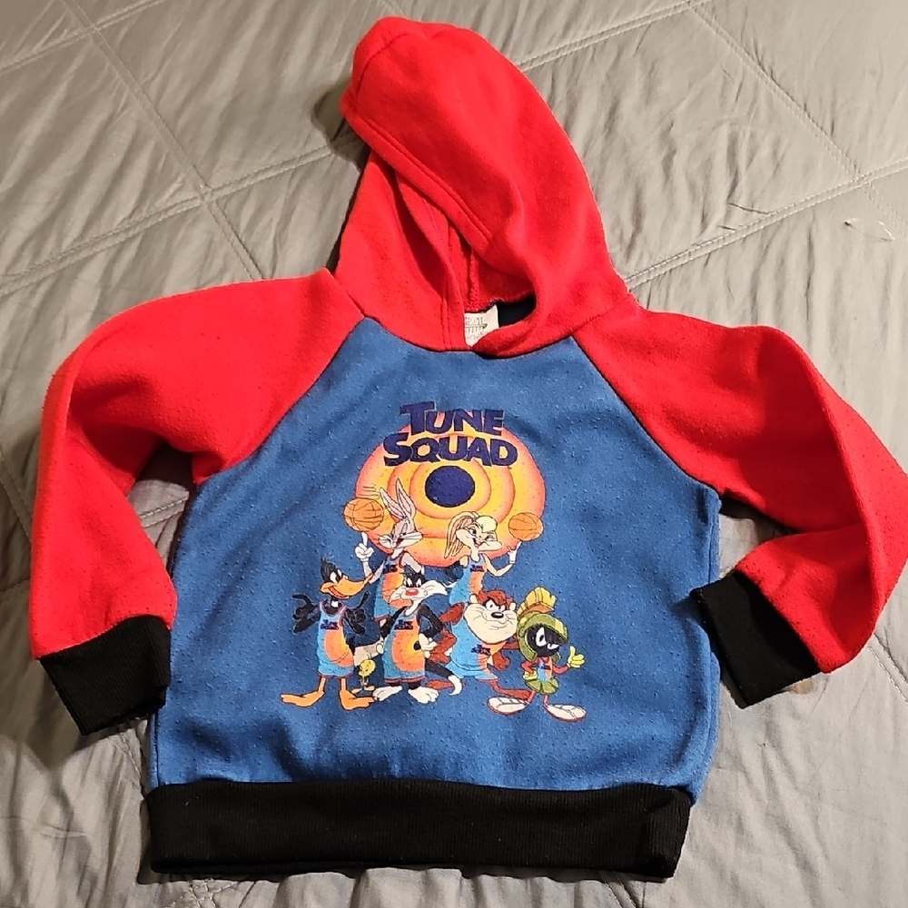 Kids Tune Squad Hoodie - Red and Blue
